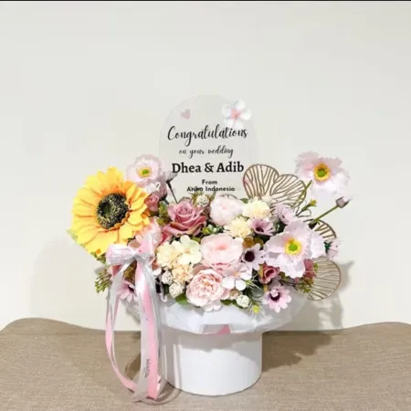 Bloom Box Akrilik Ucapan Wedding Minahasa Utara